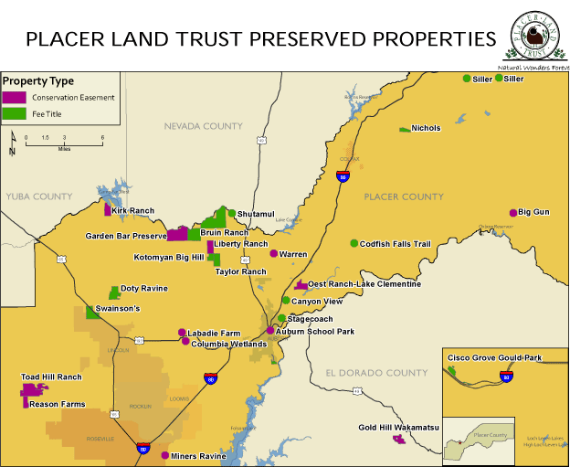 Interactive Map of Lands Preserved by Place Land Trust