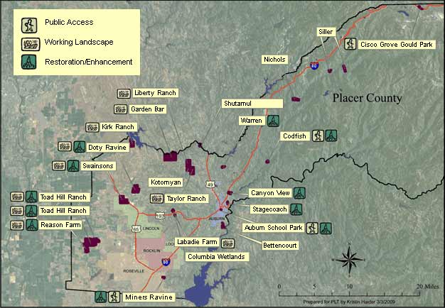 Interactive Map of Lands Preserved by Place Land Trust